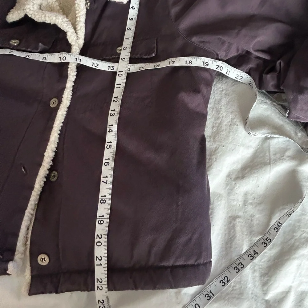 Oakley Y2K Women’s Sherpa Lined Jacket Size S Plum Gray
